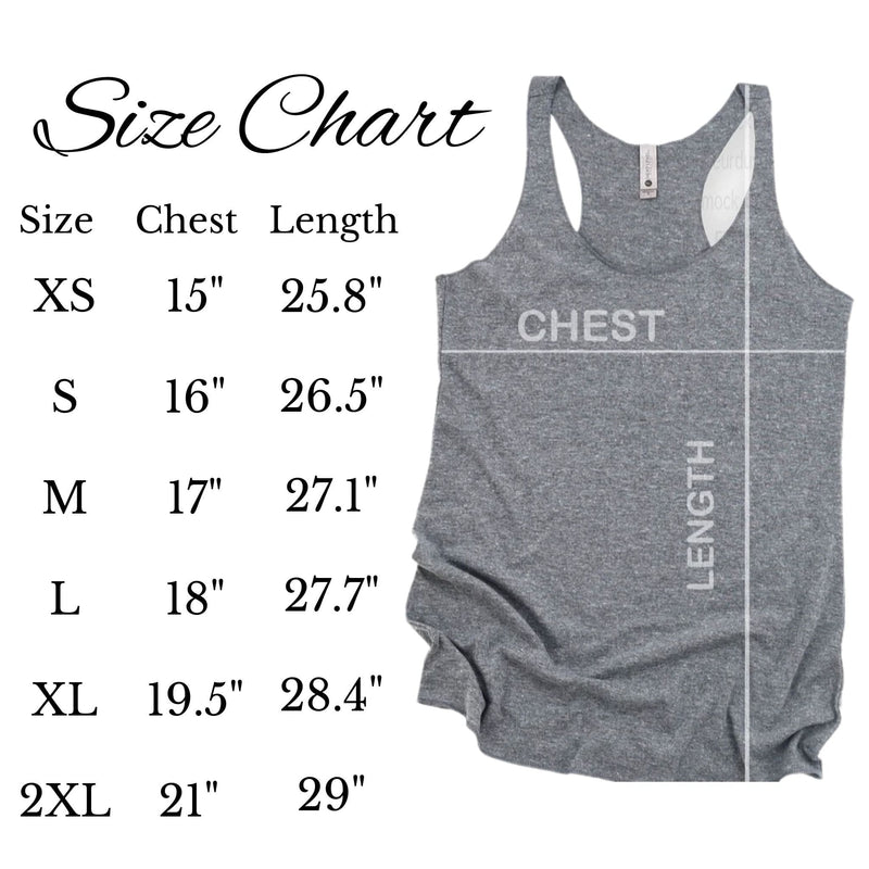 size chart for tank top