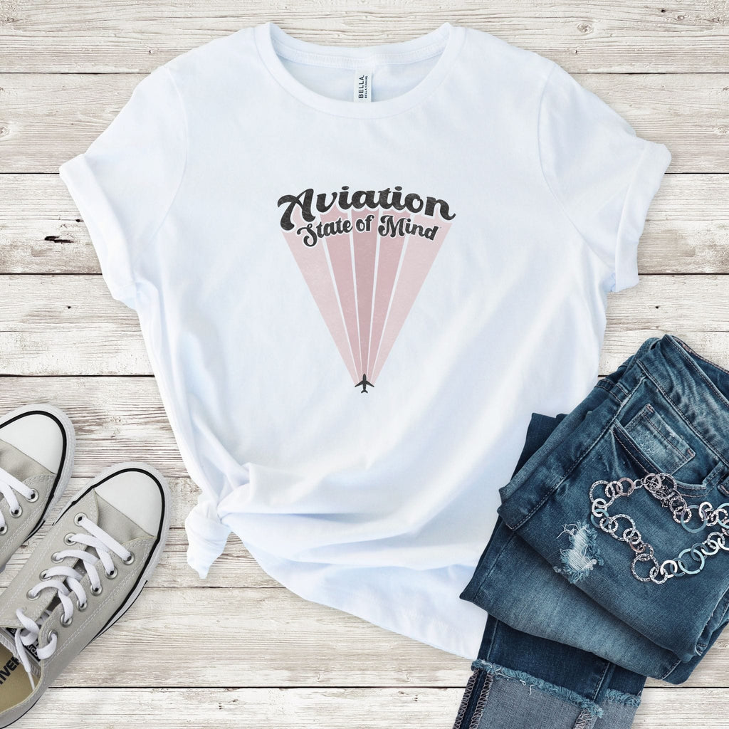 gray converse with white aviation tshirt