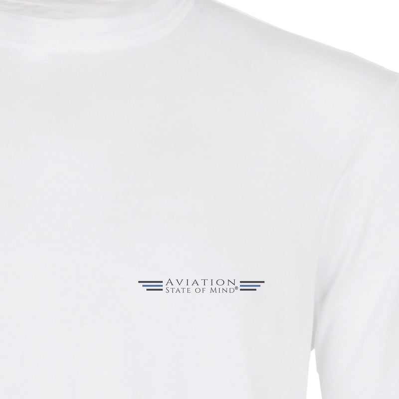 back the blue thin blue line tshirt long sleeve in white