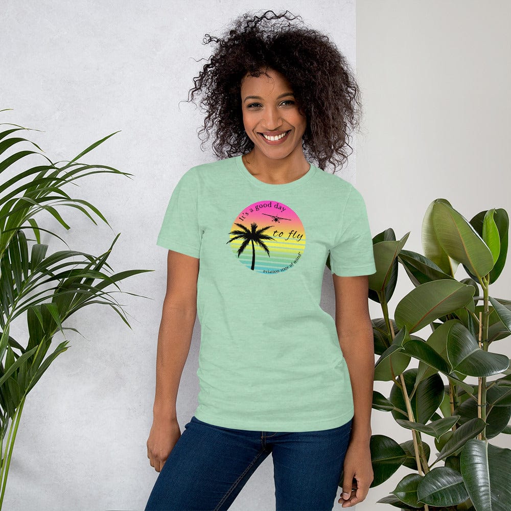 tropical cessna 172 t-shirt in mint